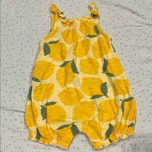 Carter's Yellow Lemon Print Jumpsuit